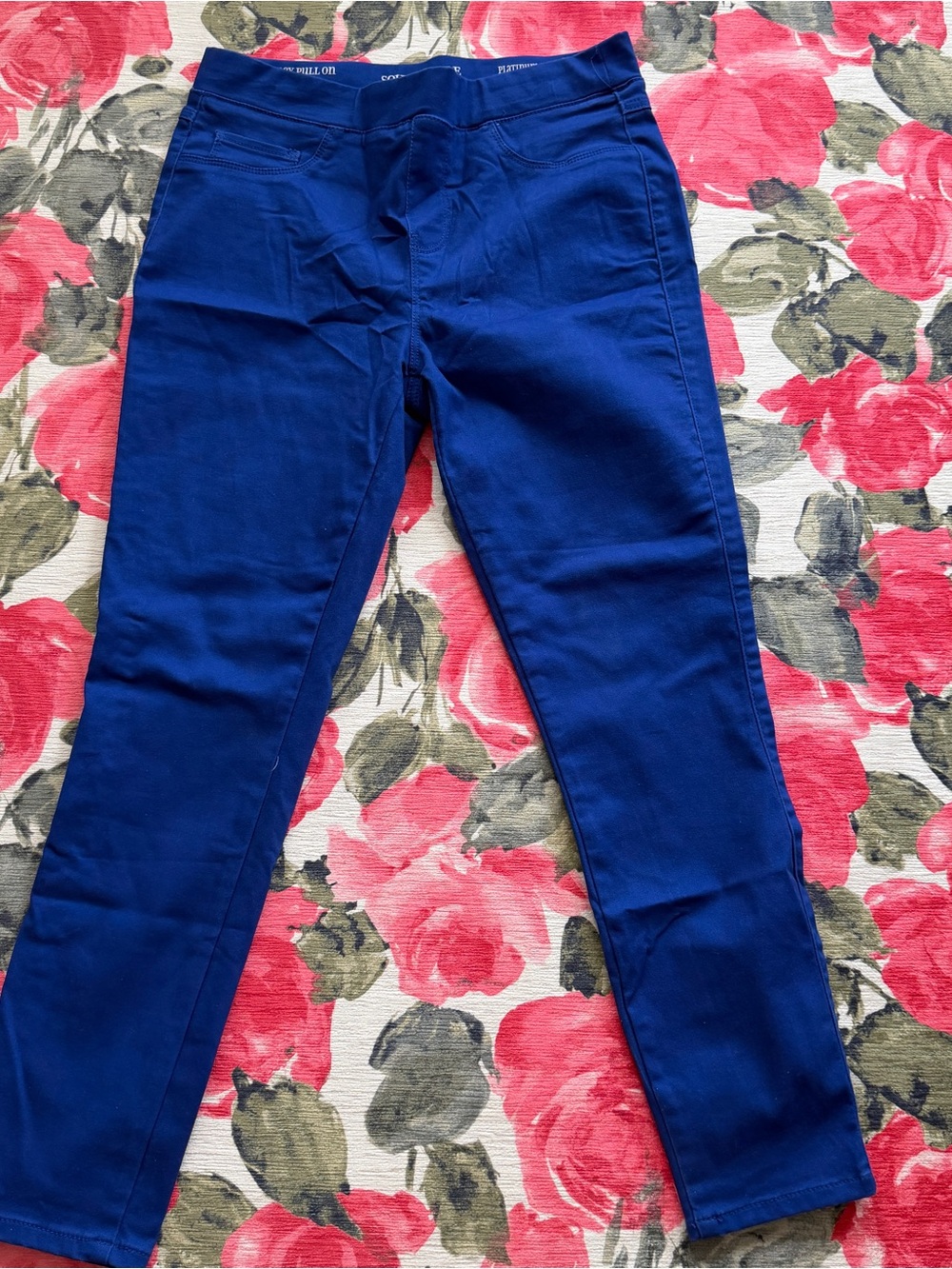 SoundStyle Royal Blue Stretch Skinny Jeans for Women